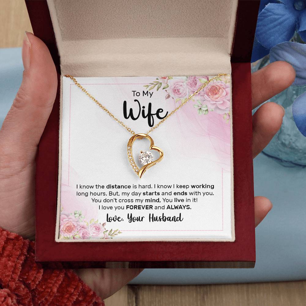 To My Wife | Personalized Forever Love Necklace