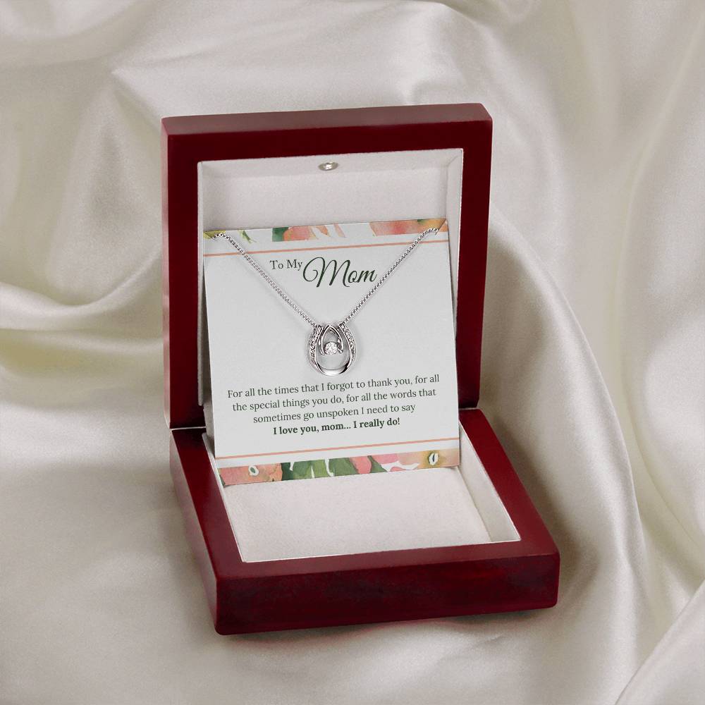 To My Mom | Lucky In Love Necklace