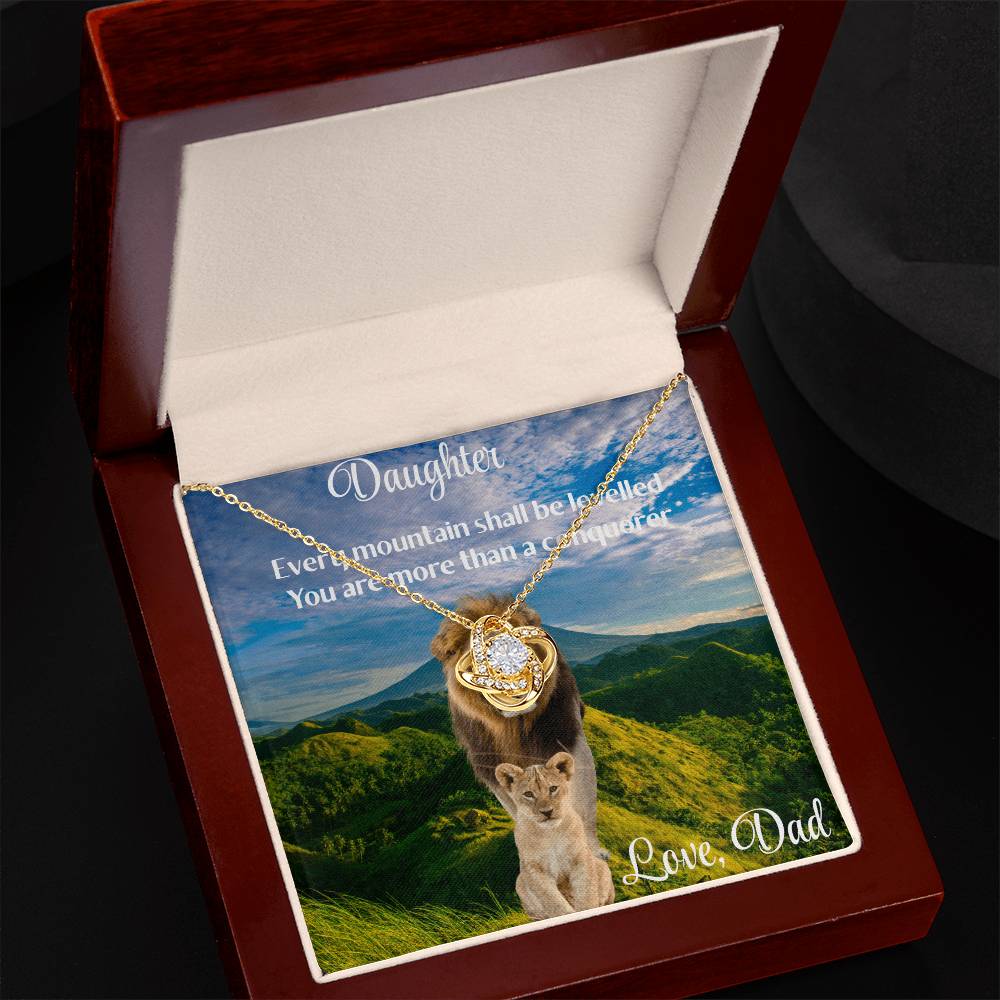 CONQUER THIS MOUNTAIN/ LOVE KNOT NECKLACE