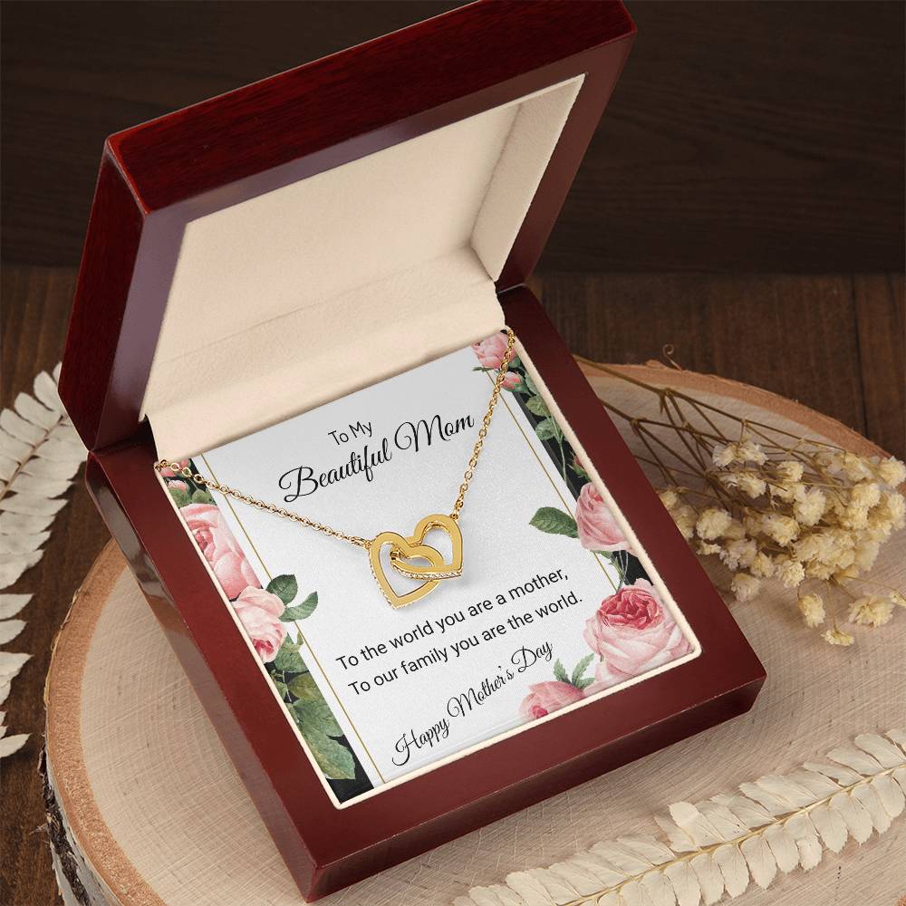 OUR HEARTS INTERLOCKS JUST LIKE THIS NECKLACE/ INTERLOCKING HEARTS NECKLACE