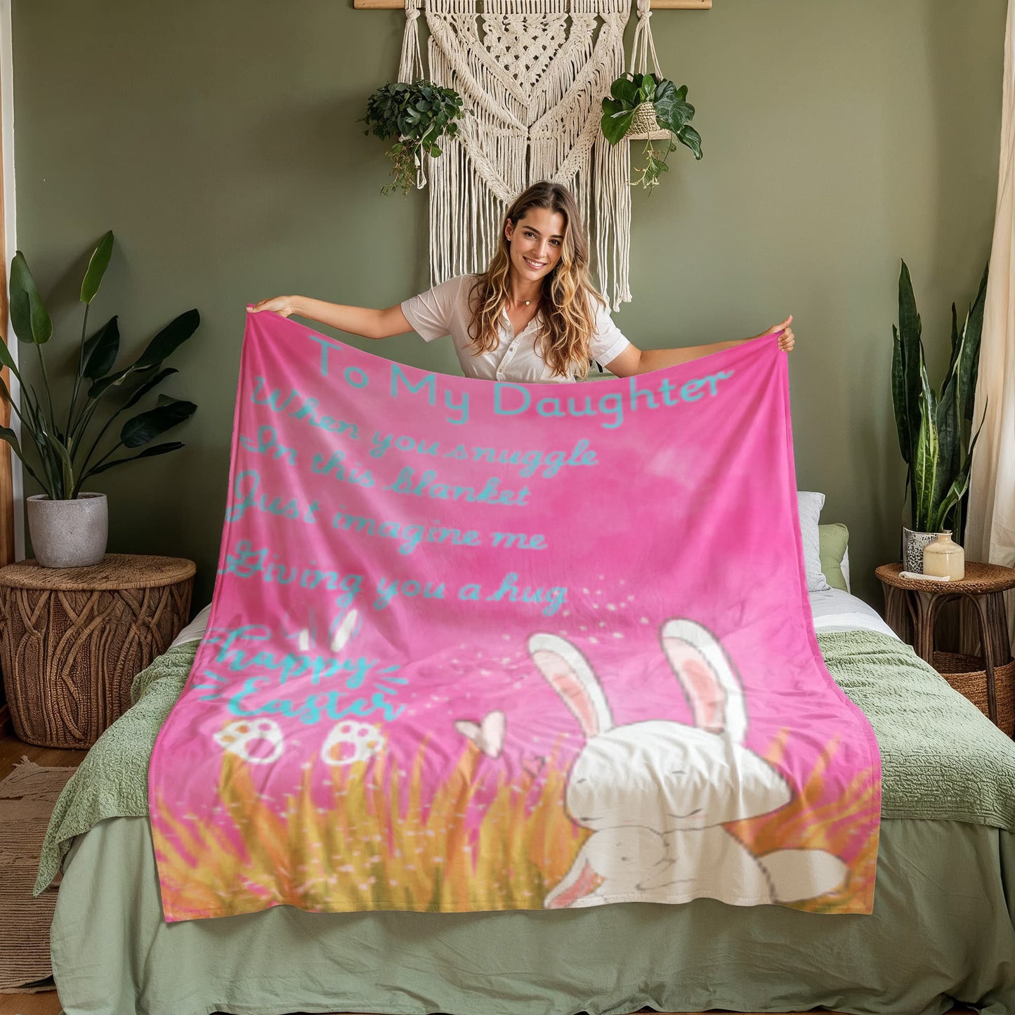 π°β¨ Cozy, Soft & Full of Love β The Perfect Easter Gift! ππ" Coral Fleece 60"x 80"