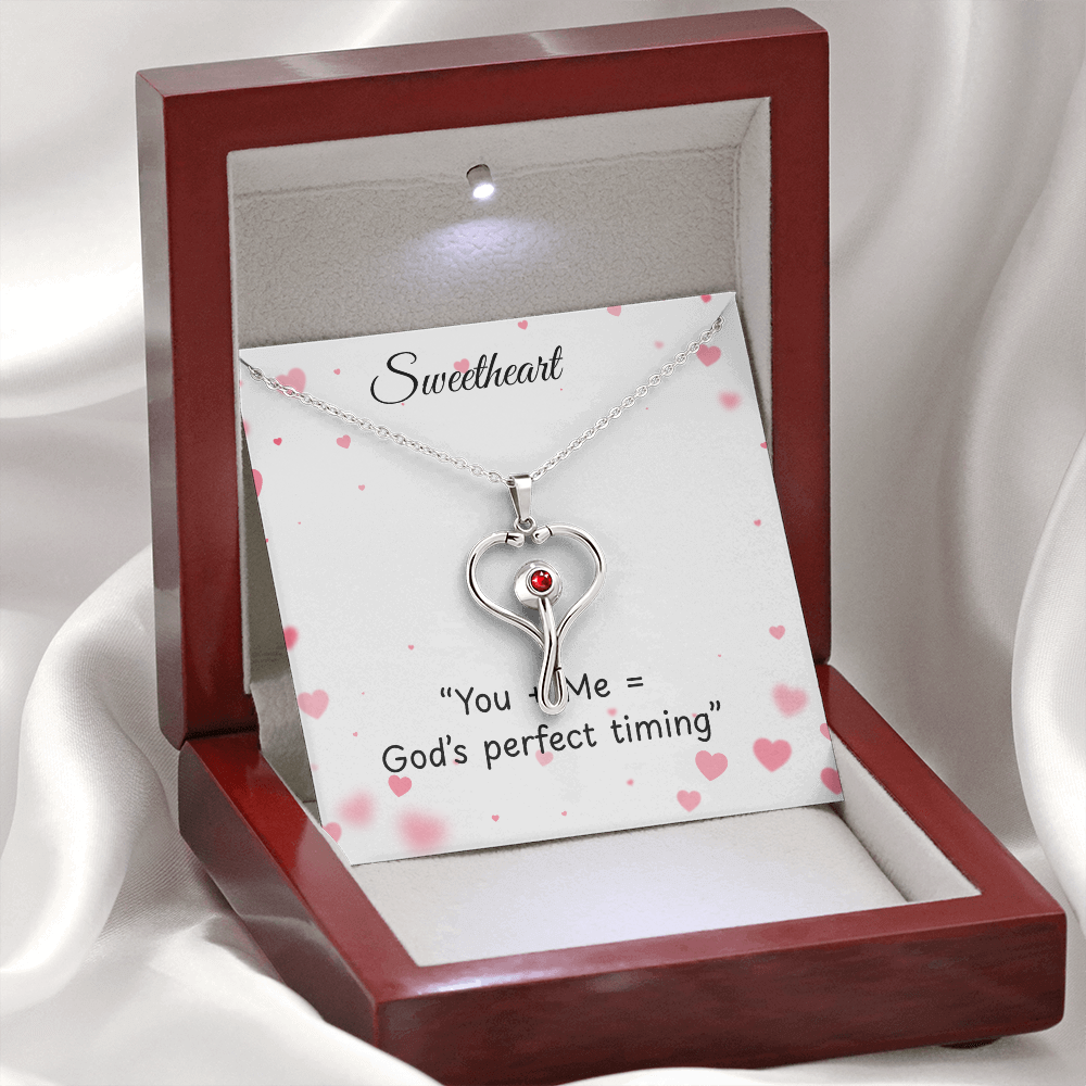 TO MY Soulmate Heart scope necklace