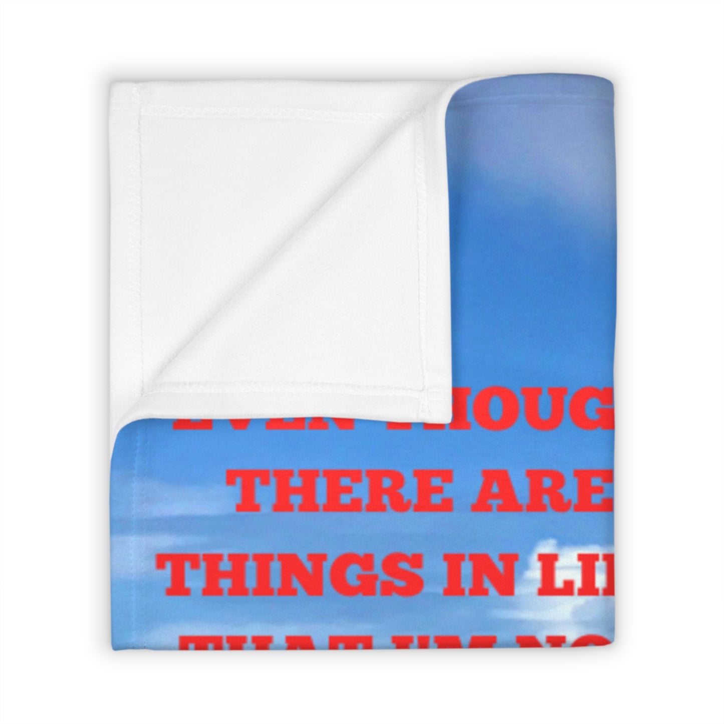Soulmate Gift Throw Blanket — Romantic Beach Poem Design (I'd Choose You)