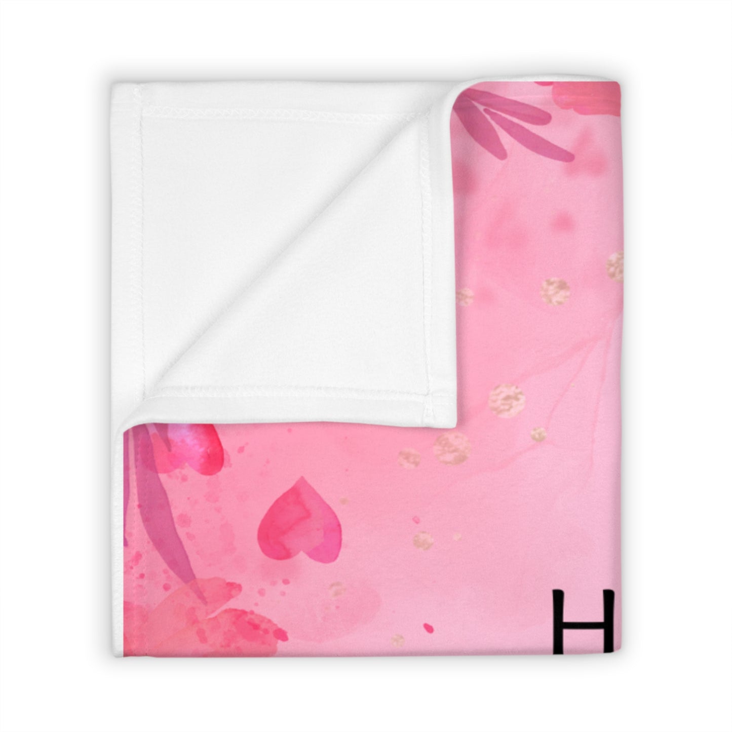 Mother’s Day Pink Floral Throw Blanket – “Mom, You are my greatest blessing”
