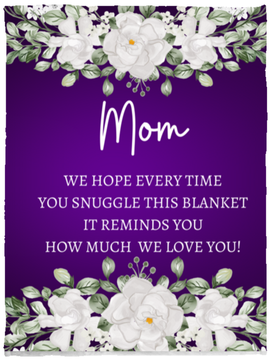 MOM FLOWER BLANKET|MOTHER'S DAY GIFT