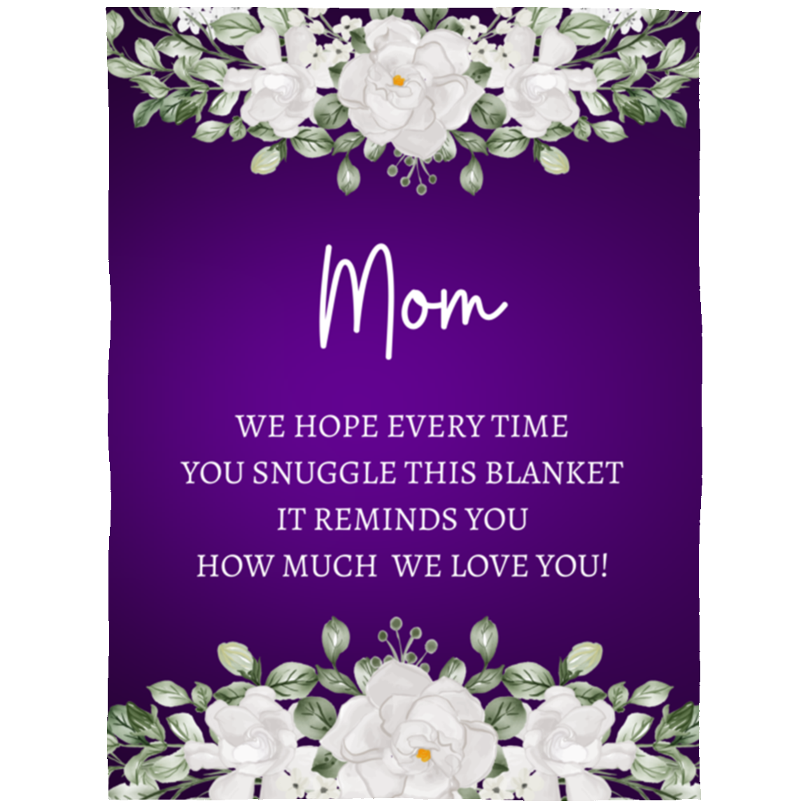 MOM FLOWER BLANKET|MOTHER'S DAY GIFT
