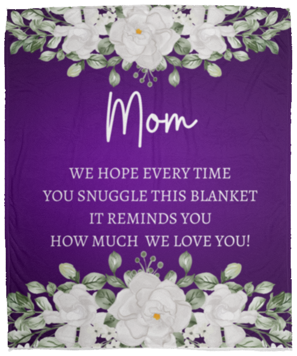 MOM FLOWER BLANKET|MOTHER'S DAY GIFT