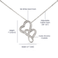 HAPPY VALENTINE DAY FROM MY SON HEART-TO-HEART PENDANT NECKLACE