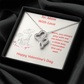 HAPPY VALENTINE DAY FROM MY SON HEART-TO-HEART PENDANT NECKLACE