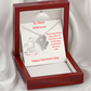 HAPPY VALENTINE DAY FROM MY SON HEART-TO-HEART PENDANT NECKLACE