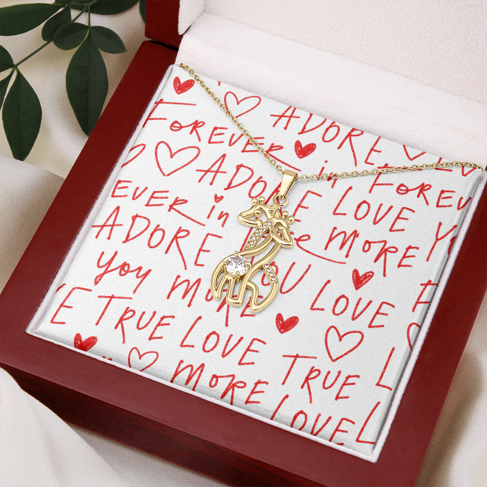 ADORE IN LOVE GIRAFFE NECKLACE