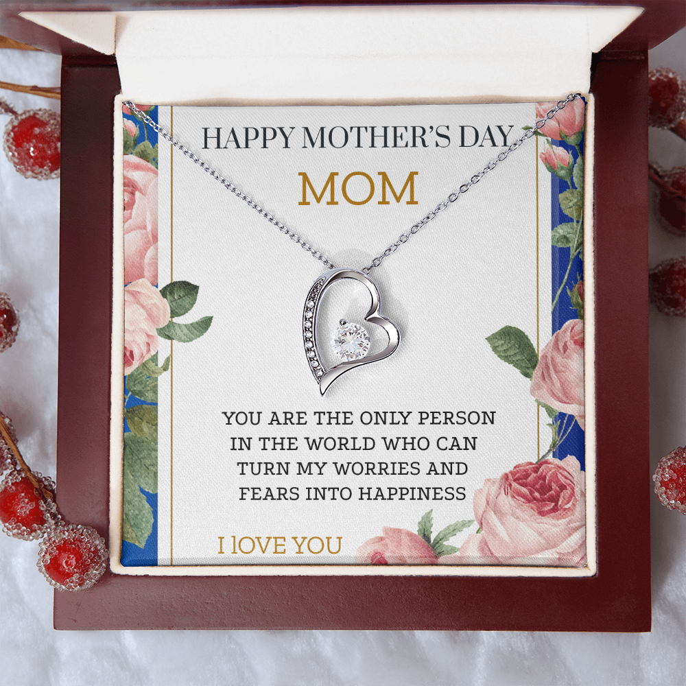 YOU ARE THE FIRST ONE THAT TAUGHT ME HOW TO LOVE/ FOREVER LOVE NECKLACE WITH ON DEMAND MESSAGE CARD