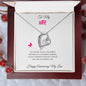 To My Wife Forever Love Necklace With On Demand Message Card