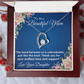 THE BOND BETWEEN US IS UNBREAKABLE/ FOREVER LOVE NECKLACE