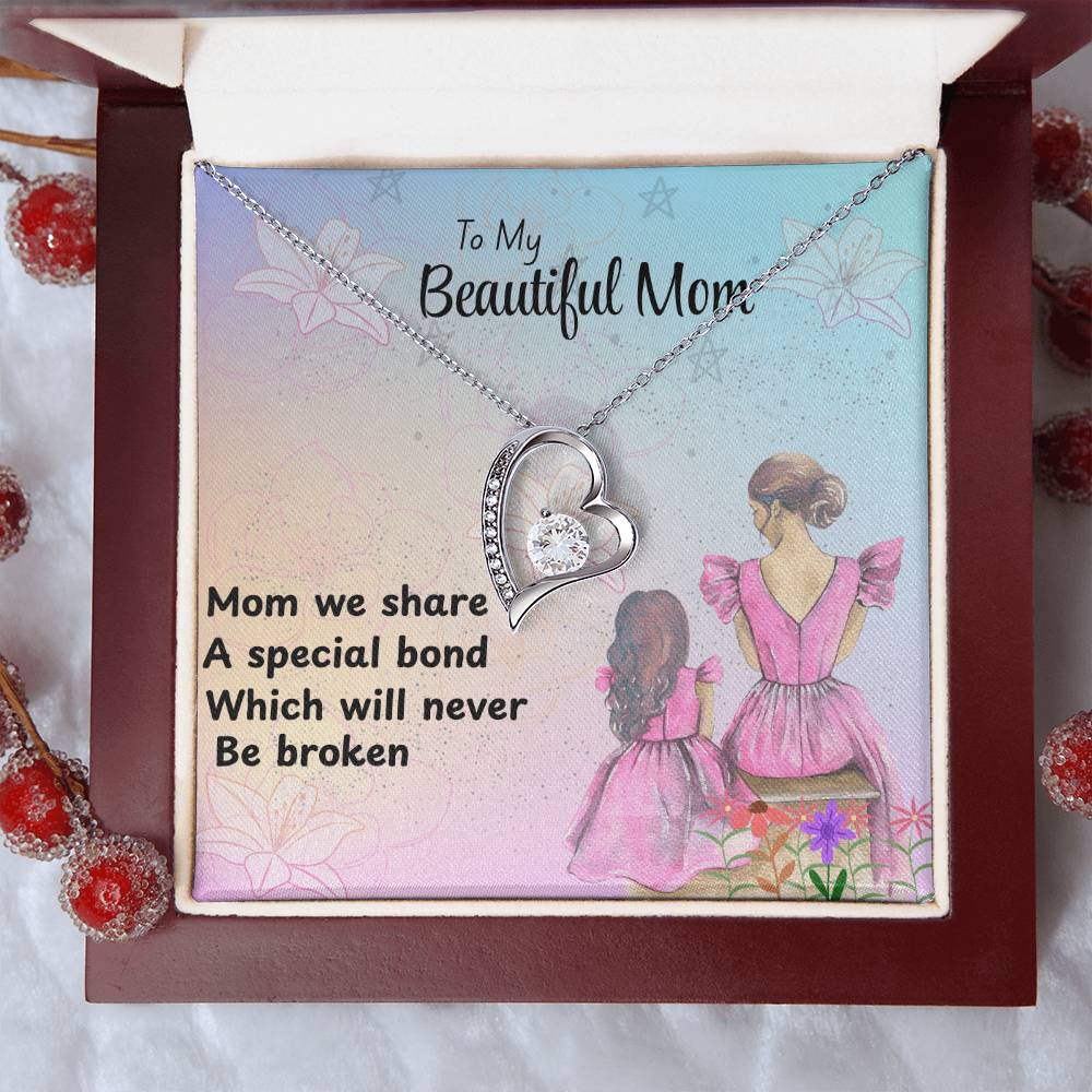 MOM YOU ARE EVERTHING/FOREVER LOVE NECKLACE/WITH ON DEMAND MESSAGE CARD