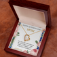 YOU ARE THE FIRST ONE THAT TAUGHT ME HOW TO LOVE/ FOREVER LOVE NECKLACE WITH ON DEMAND MESSAGE CARD