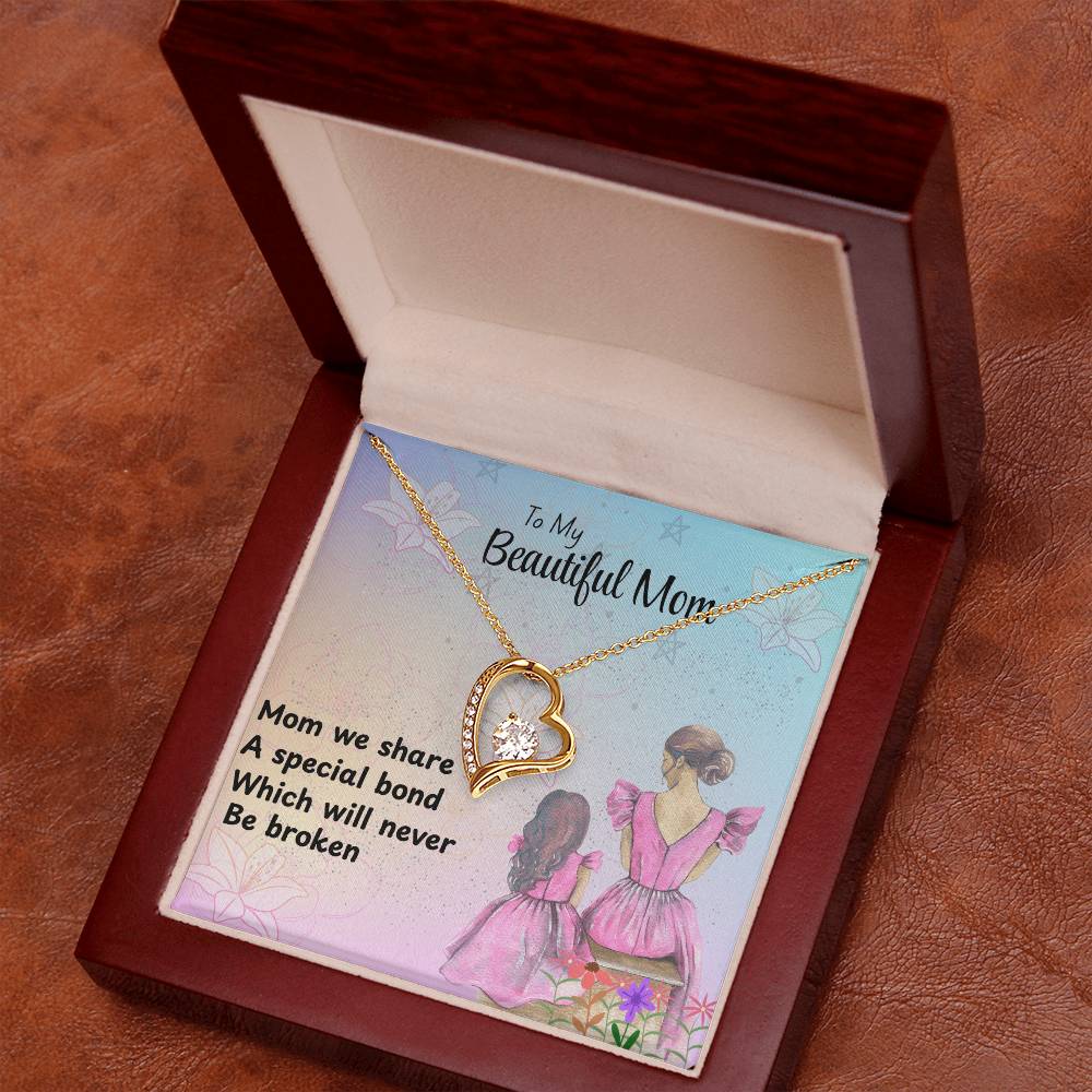 MOM YOU ARE EVERTHING/FOREVER LOVE NECKLACE/WITH ON DEMAND MESSAGE CARD