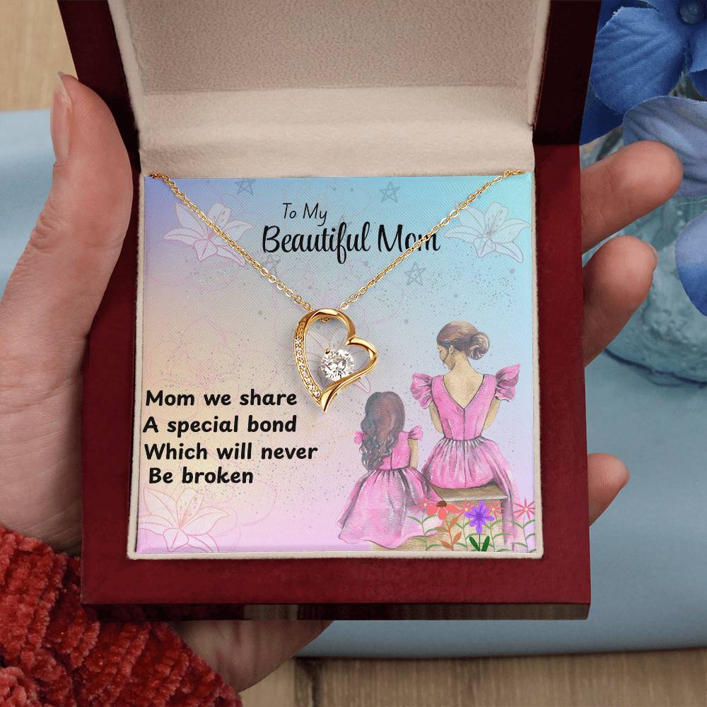 MOM YOU ARE EVERTHING/FOREVER LOVE NECKLACE/WITH ON DEMAND MESSAGE CARD