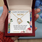 YOU ARE THE FIRST ONE THAT TAUGHT ME HOW TO LOVE/ FOREVER LOVE NECKLACE WITH ON DEMAND MESSAGE CARD