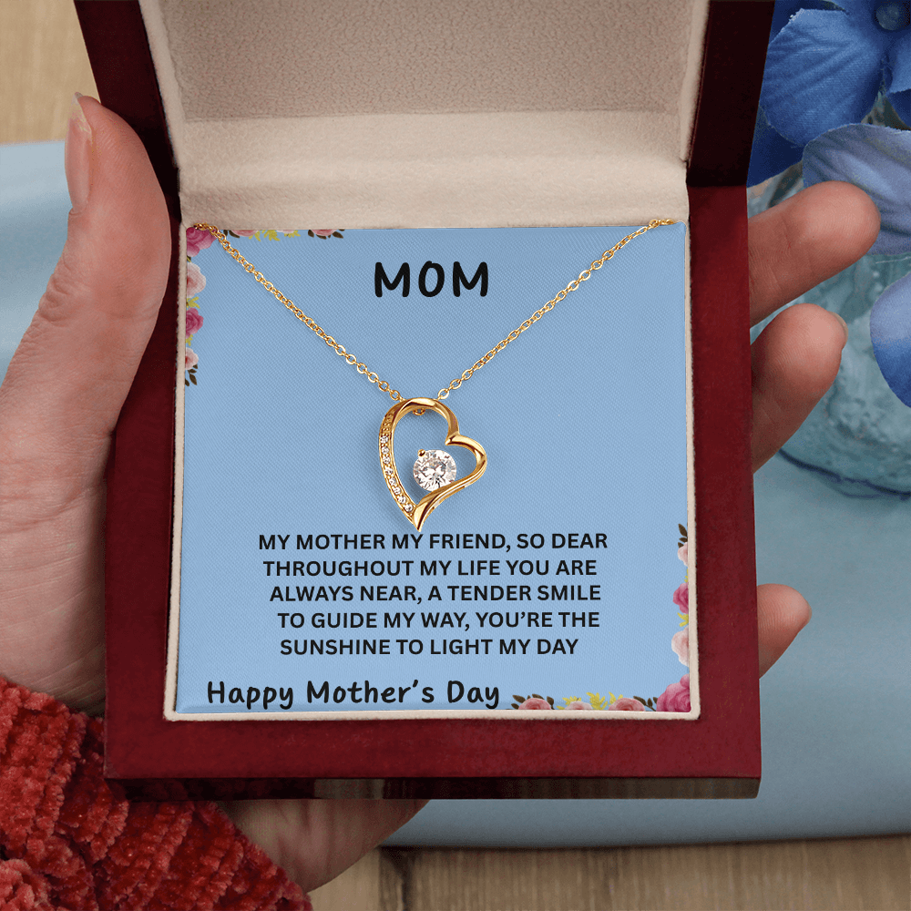 TO OUR FAMILY YOU ARE THE WORLD. FOREVER LOVE NECKLACE/ W/ON DEMAND MESSAGE CARD