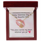 TO MY WIFE ANCHOR PENDANT NECKLACE