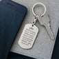 Engraved Dog Tag Key Chain