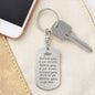 Engraved Dog Tag Key Chain