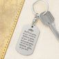 Engraved Dog Tag Key Chain