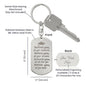 Engraved Dog Tag Key Chain