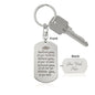 Engraved Dog Tag Key Chain