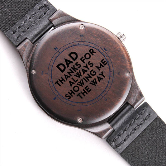 To My Dad | Personalized Wood Watch