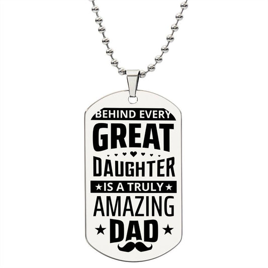 To My Dad | Engraved Dog Tag