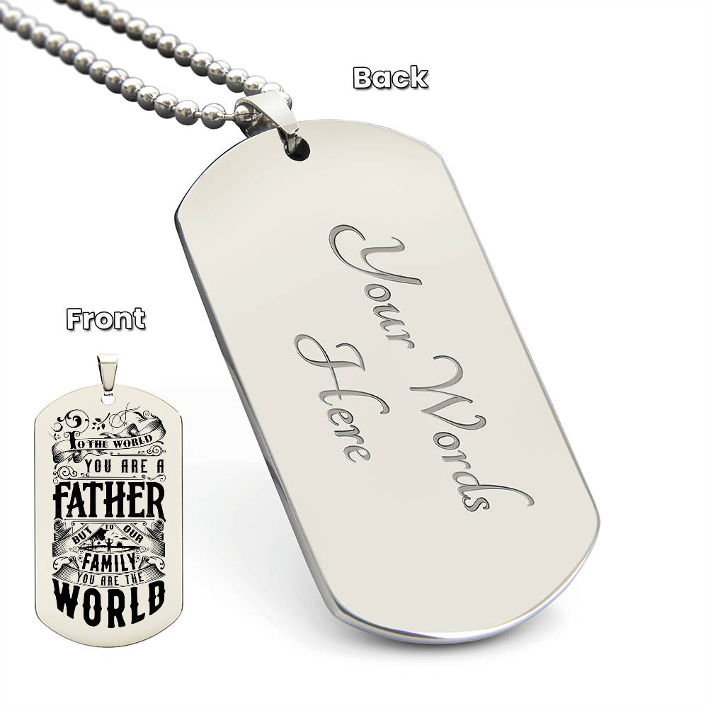 Father's Day | Engraved Dog Tag