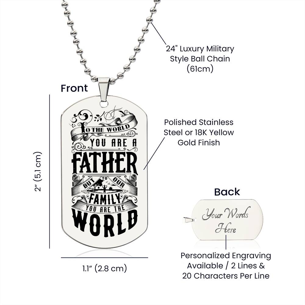 Father's Day | Engraved Dog Tag