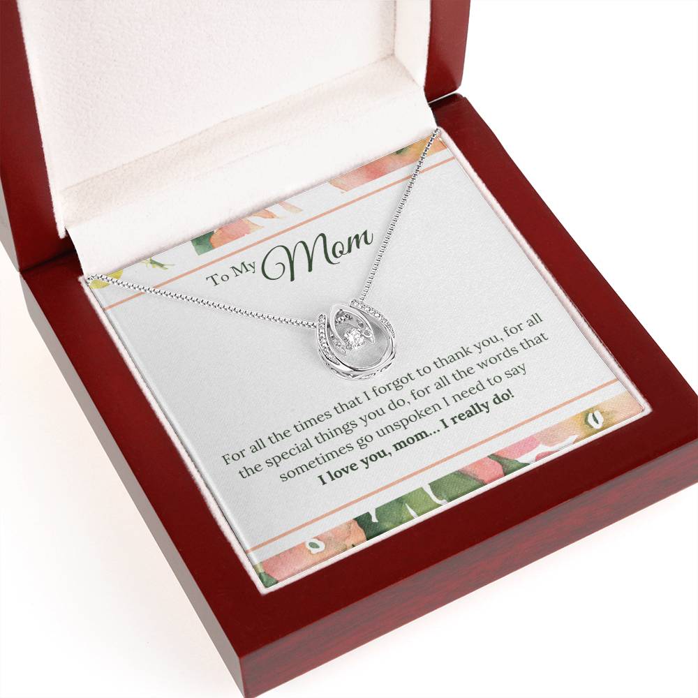 To My Mom | Lucky In Love Necklace