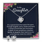 To My Daughter | Love Knot Earring & Necklace Set