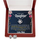 To My Beautiful Daughter Love Knot Earring & Necklace Set