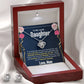 To My Beautiful Daughter Love Knot Earring & Necklace Set