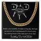 To My Dad Cuban Link Chain (OREO + LUX BOX + LENGTH EXTENSION)
