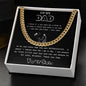 To My Dad Cuban Link Chain (OREO + LUX BOX + LENGTH EXTENSION)