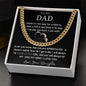 To My Dad | Cuban Link Chain (OREO + LUX BOX + LENGTH EXTENSION)