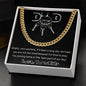To My Dad Cuban Link Chain (OREO + LUX BOX + LENGTH EXTENSION)