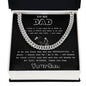 To My Dad Cuban Link Chain (OREO + LUX BOX + LENGTH EXTENSION)