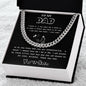 To My Dad Cuban Link Chain (OREO + LUX BOX + LENGTH EXTENSION)