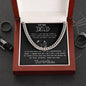 To My Dad Cuban Link Chain (OREO + LUX BOX + LENGTH EXTENSION)