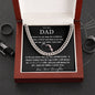 To My Dad | Cuban Link Chain (OREO + LUX BOX + LENGTH EXTENSION)