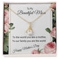 YOU'RE BEAUTIFUL INSIDE AND OUT/ALLURING BEAUTY NECKLACE WITH ON DEMAND MESSAGE CARD