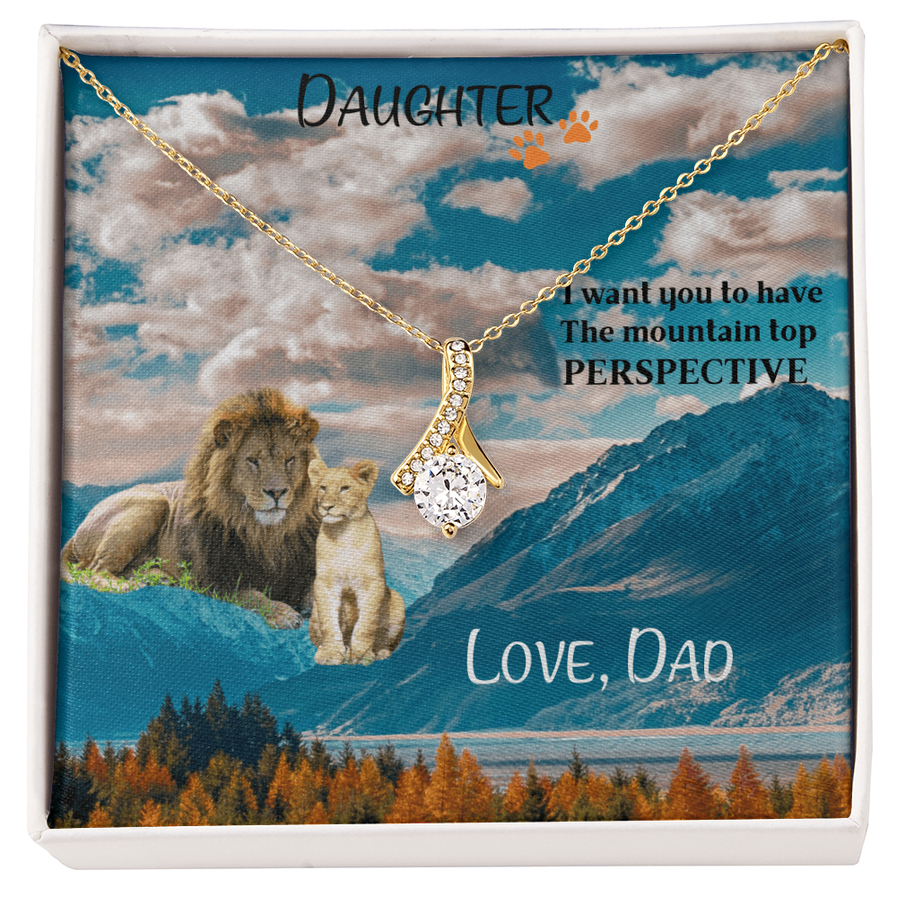 DAUGHTER, YOU ARE BEAUTIFUL INSIDE AND OUT/ ALLURING BEAUTY NECKLACE