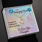 MOM ALWAYS ON MY MIND ALLURING BEAUTY NECKLACE/WITH ON DEMAND MESSAGE CARD