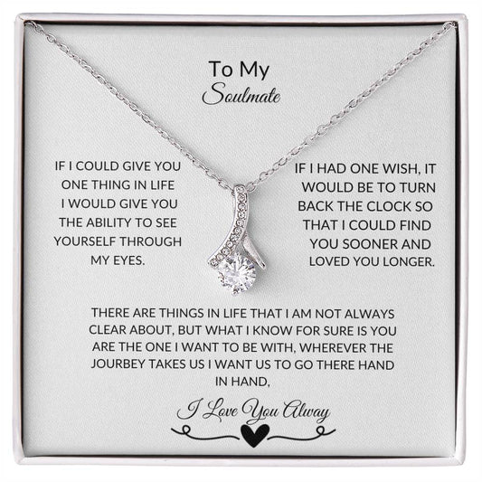 To My Soulmate| Alluring Beauty Necklace (Yellow & White Gold Variants)